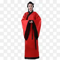 古装红色汉服女装