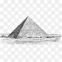 素描手绘金字塔