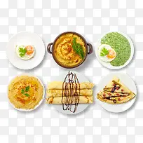 六份早餐鸡蛋饼
