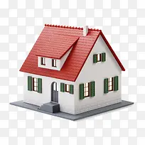 小房子模型卡通