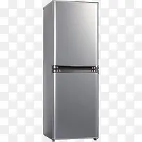 灰色两层冰箱元素