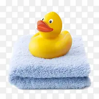 小黄鸭和毛巾素材