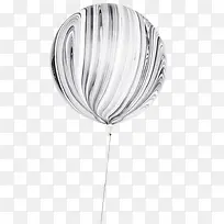 黑白渐变气球
