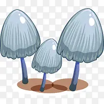 蘑菇 卡通 插画 素材3