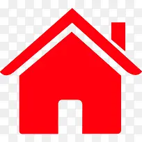 红色房子图标素材