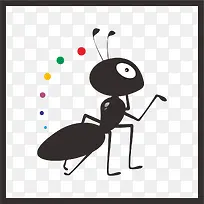 蚂蚁 昆虫 插画 素材