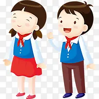 少年 卡通 插画 素材
