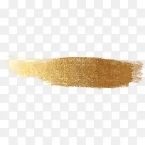 笔触黄金漆质感墨迹透明PNG素材