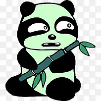 熊猫 卡通 插画 素材