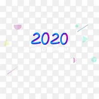 春节2020线条三角形圆形