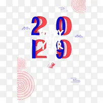 春节2020祥云鼠圆形