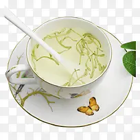 金银花茶杯素材