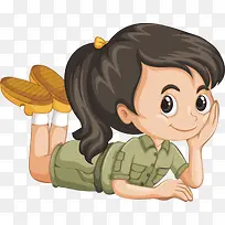 女孩 儿童 探险 游戏
