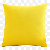黄色靠枕抱枕