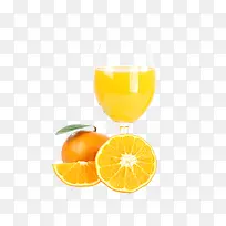 一杯新鲜的橙汁