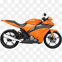 橘色的摩托车
