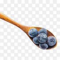 一勺蓝莓水果