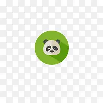 绿色小熊猫图标