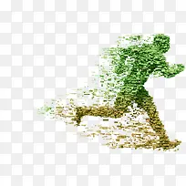 运动绿色青春人物奔跑