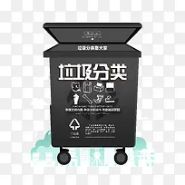 垃圾分类靠大家干垃圾