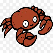 卡通螃蟹设计