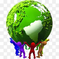 绿色地球世界环境日展板