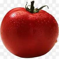 沾水的西红柿