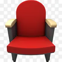红色卡通沙发椅
