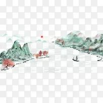 中国风风格山水画