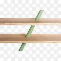 木板与木棍的结合