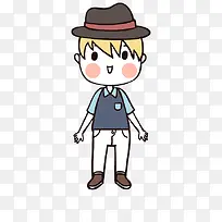 人物手绘插画可爱素材3