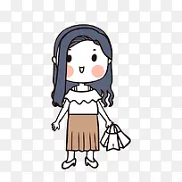 人物手绘插画可爱素材67