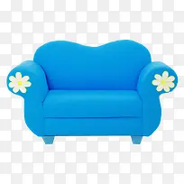 可爱蓝色沙发