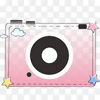 可爱粉色相机