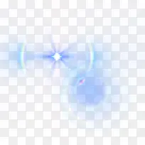 蓝紫色散发光效元素