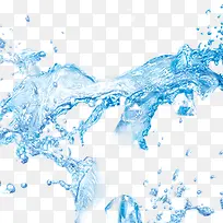 飞扬蓝色水花