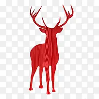 红色木纹鹿