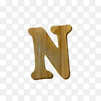 木纹字母n