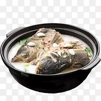 传统美食野生鱼头汤