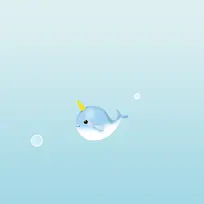 小鲸鱼透明水泡