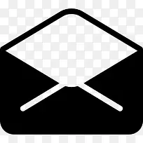 打开信封后界面符号的电子邮件图标