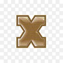 金属网字母x