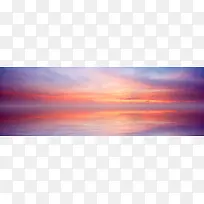 淘宝服饰唯美天空背景banner