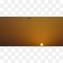 天空飞机太阳背景