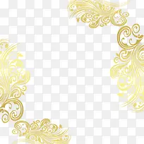 金色花纹装饰