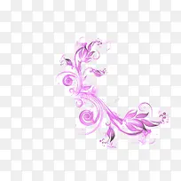 紫色唯美梦幻欧式花纹