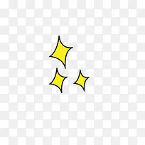 黄色装饰星星