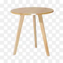 实木小圆桌子