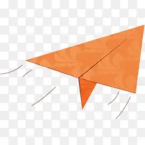 橙色纸飞机宣传栏