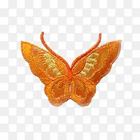 橙色的蝴蝶刺绣